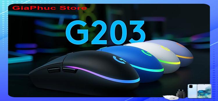 Chuột Gaming Logitech G203 Lightsync - Hàng chính hãng