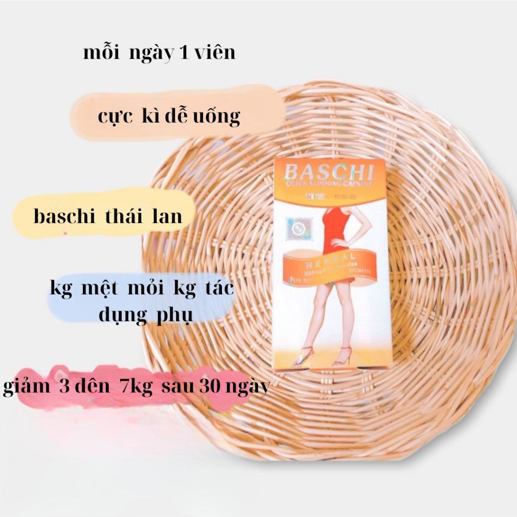 Viên Uống Giảm Cân Baschi Cam Thái Lan 30 viên