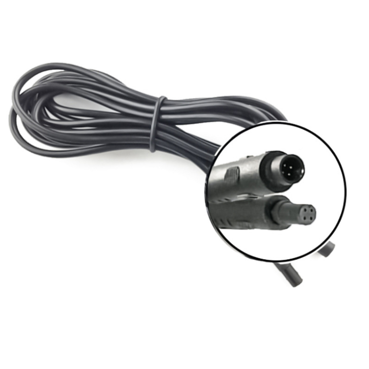 Dây nguồn 4 chân kết nối camera hành trình với camera lùi ô tô, xe hơi dài 5m