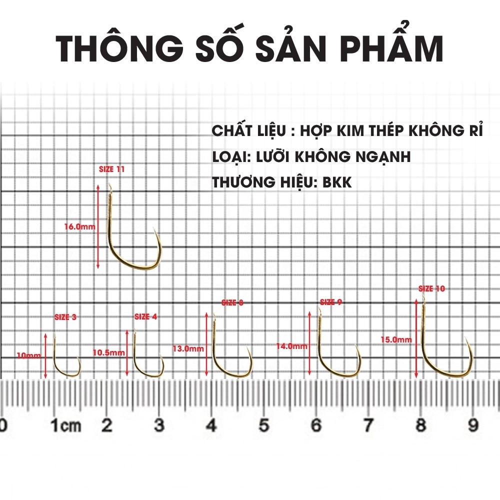 Lưỡi BKK Kim Cang - Vỉ Lưỡi Vàng Chép Diếc