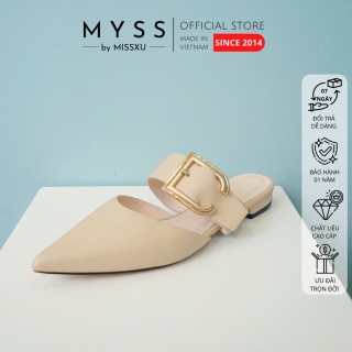 Giày sục nữ mũi nhọn khoen vuông 1cm thời trang MYSS - SU102 thumbnail