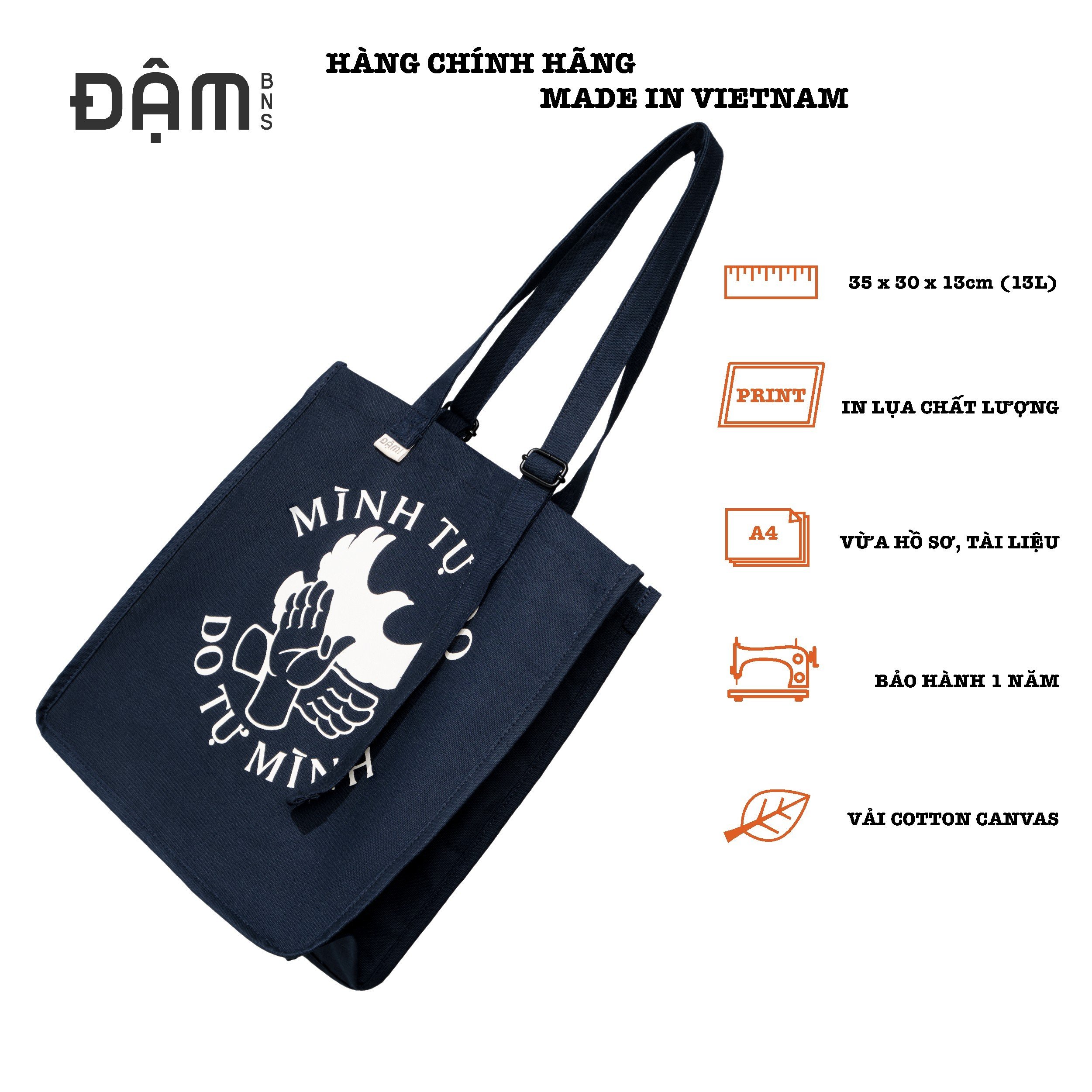 Đậm - túi tote TỐT Tự Do