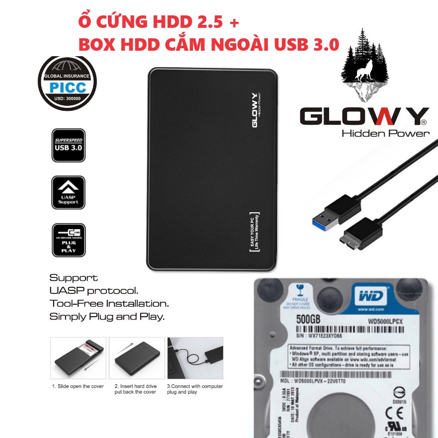 Ổ cứng hdd 320gb 500gb 1tb sata chuẩn kích thước 2.5 inch - hdd laptop, hdd box usb cắm ngoài, pc - cũ tháo máy sức khỏe tốt qua sử dụng còn dùng tốt - bảo hành 1 đổi 1