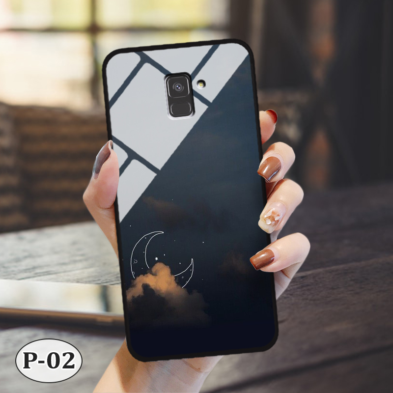 Ốp kính 3d samsung a8 2018
