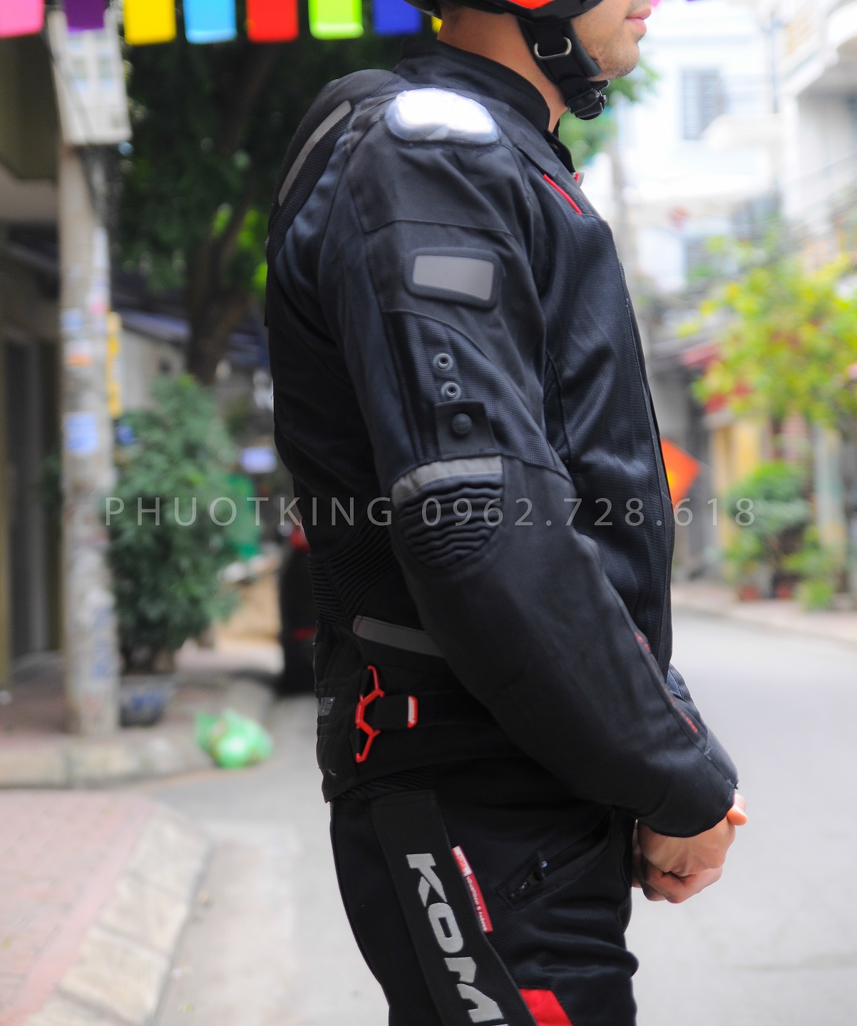 Bộ quần áo giáp Komine (jk063 + 717)
