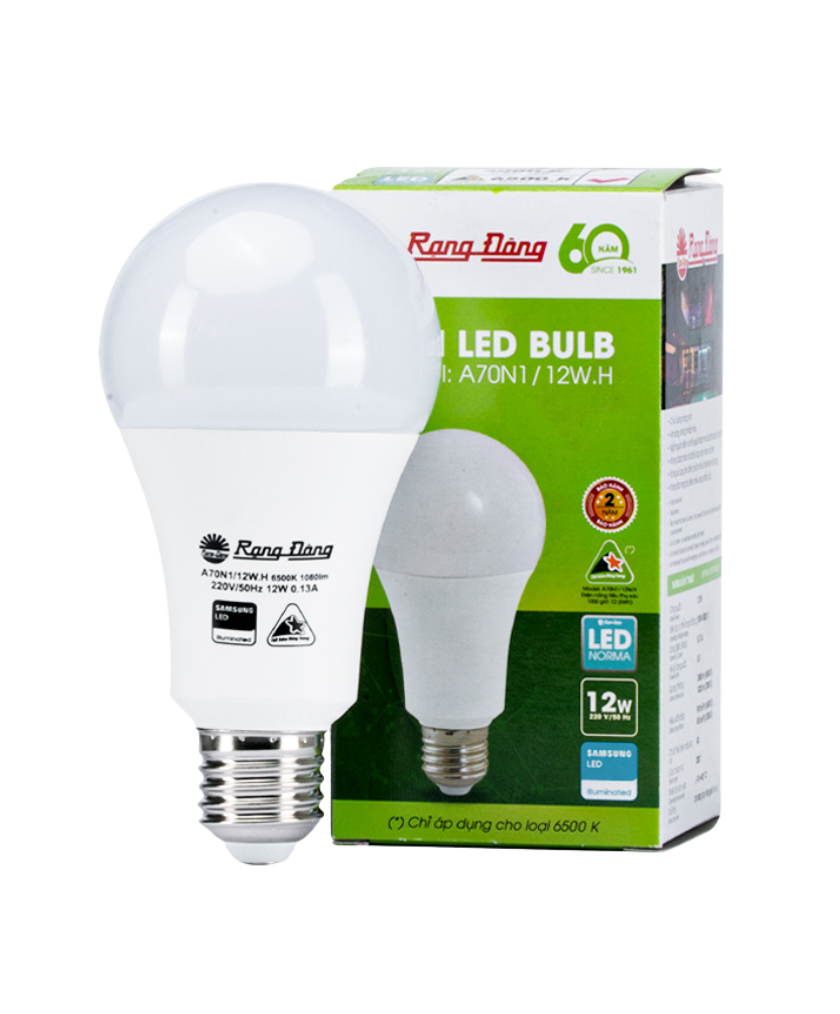 Bóng Đèn Led Rạng Đông 3W,5W,7W,9W,12W,15W,20W,30W, Led Bulb Tròn, Ánh Sáng Trắng, Tiết Kiệm Điện, Siêu Sáng, Đuôi E27