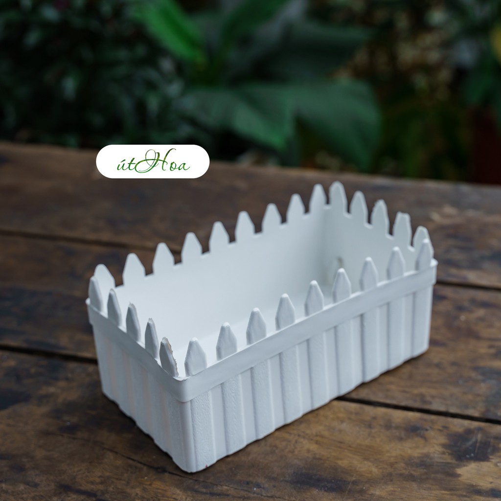 Chậu Hàng Rào Trồng Hoa Kiểng Đủ Size