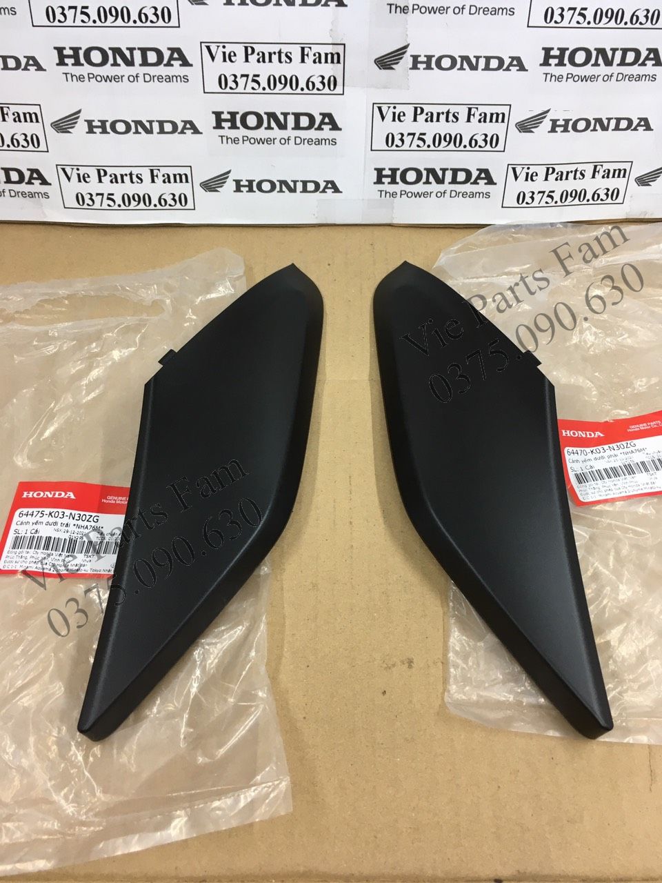 Cặp bửng dưới wave rsx fi 110 2014-2019 nhiều màu , hàng din honda mới 100%
