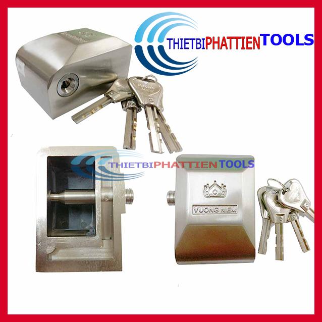Ổ Khóa Chụp - Ổ Khóa Cửa Chống Cắt Toàn Diện Vương Niệm Hợp Kim Inox Dày (Hàng Hot Vương Niệm Có Tem Chống Giả )