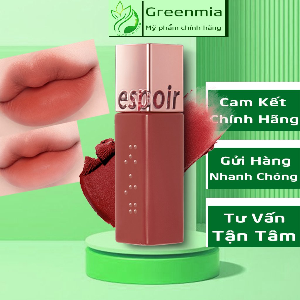 Son ESPOIR Couture Lip Tint Shine Velvet Vampy Nutty Butternut Calm In Mauve Mềm Môi Căng Mọng Lâu Trôi