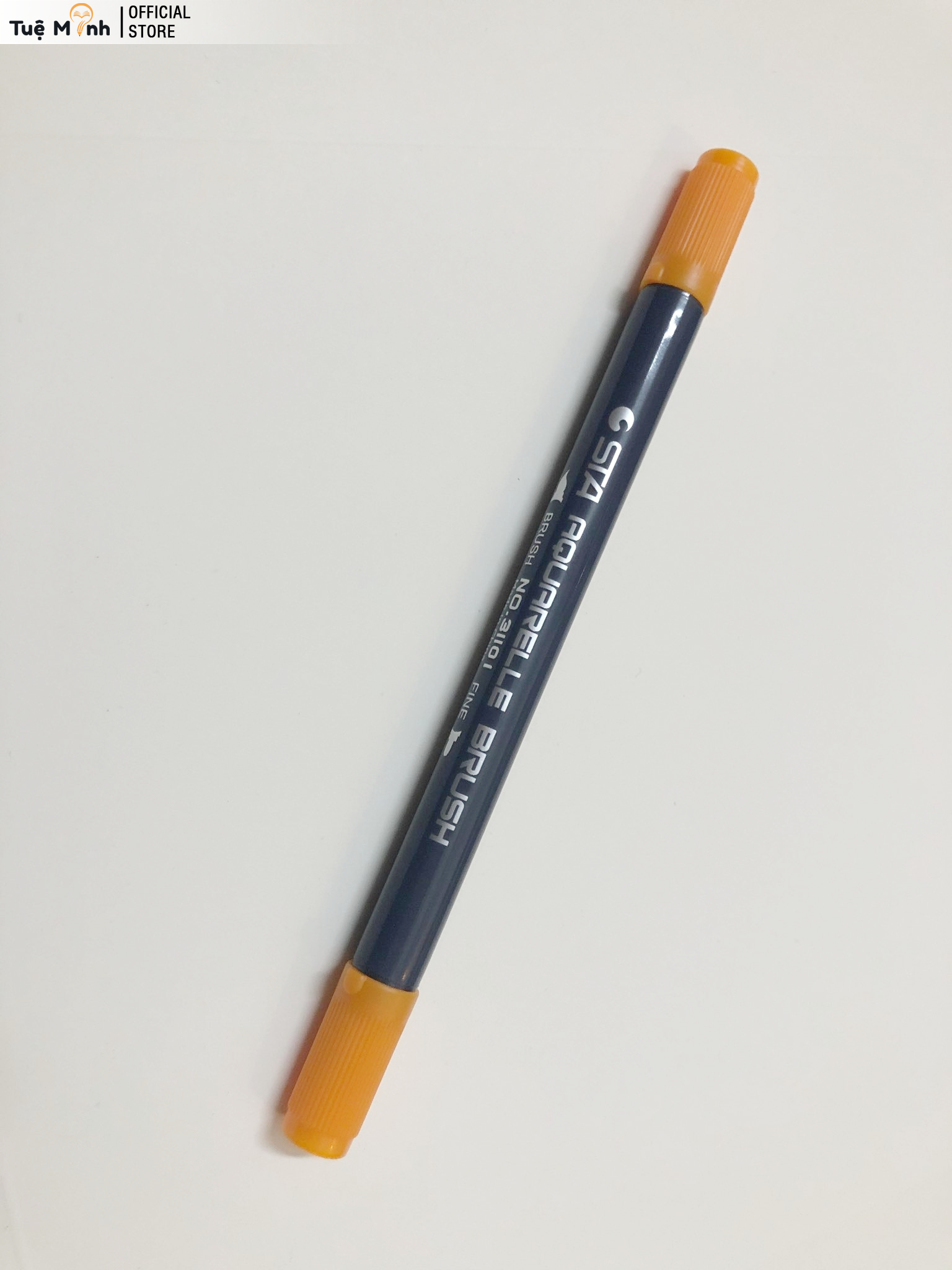 Bút Brush 2 Đầu Nhiều Màu: 1 Đầu Lông Mềm + 1 Đầu Bút Dạ Fine Cứng B01- VPP Tuệ Minh