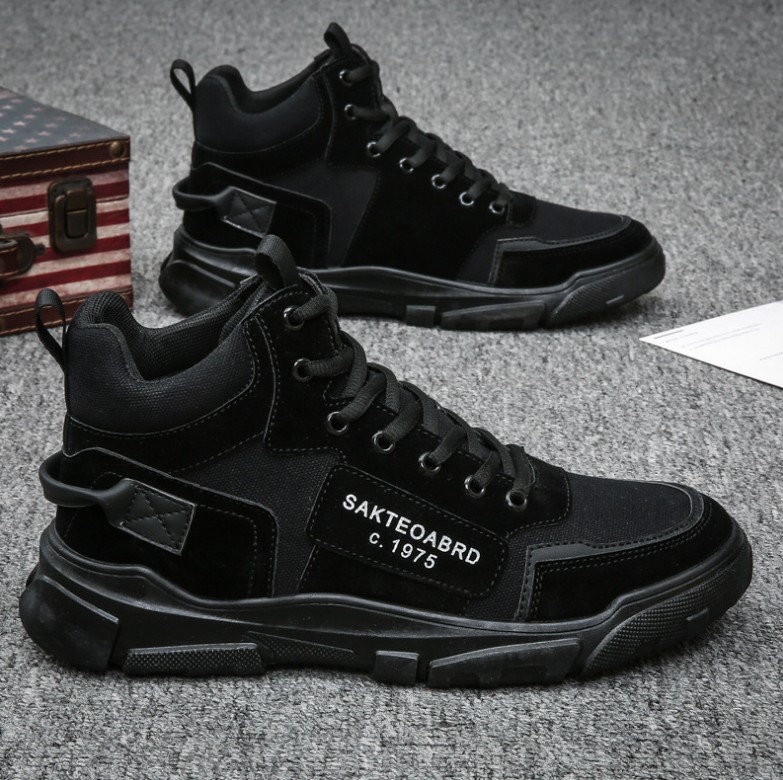 Giày nam, giày bốt cao cổ nam mẫu mới SUP khóa cổ phong cách SP- 375