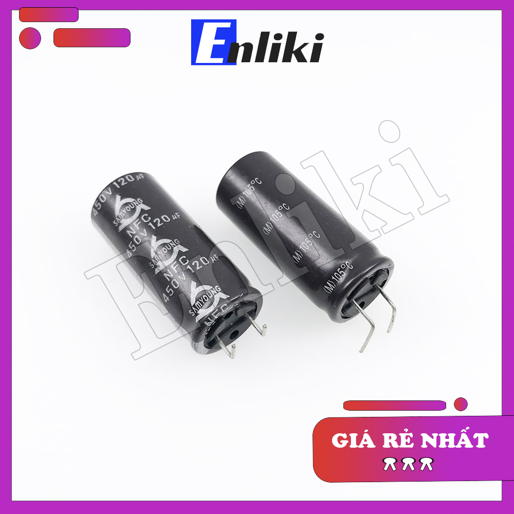 Tụ 120uF SAMYOUNG 450V (18x40mm)