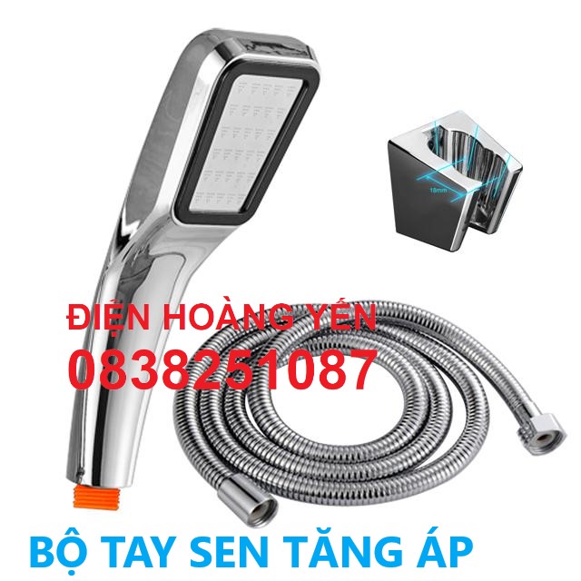 [HCM]BỘ TAY SEN TĂNG ÁP VÀ DÂY INOX DÀI 1,4M