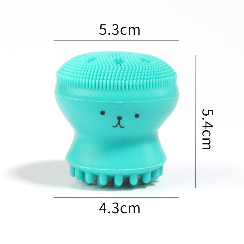 Handy octopus shaped silicone face brush