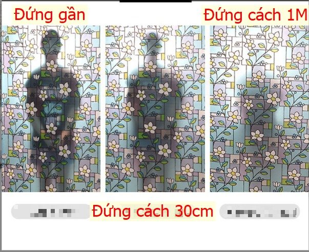 [HCM]5Mx 45cm Decal Dán Kính mờ - Đá Sỏi GDK035