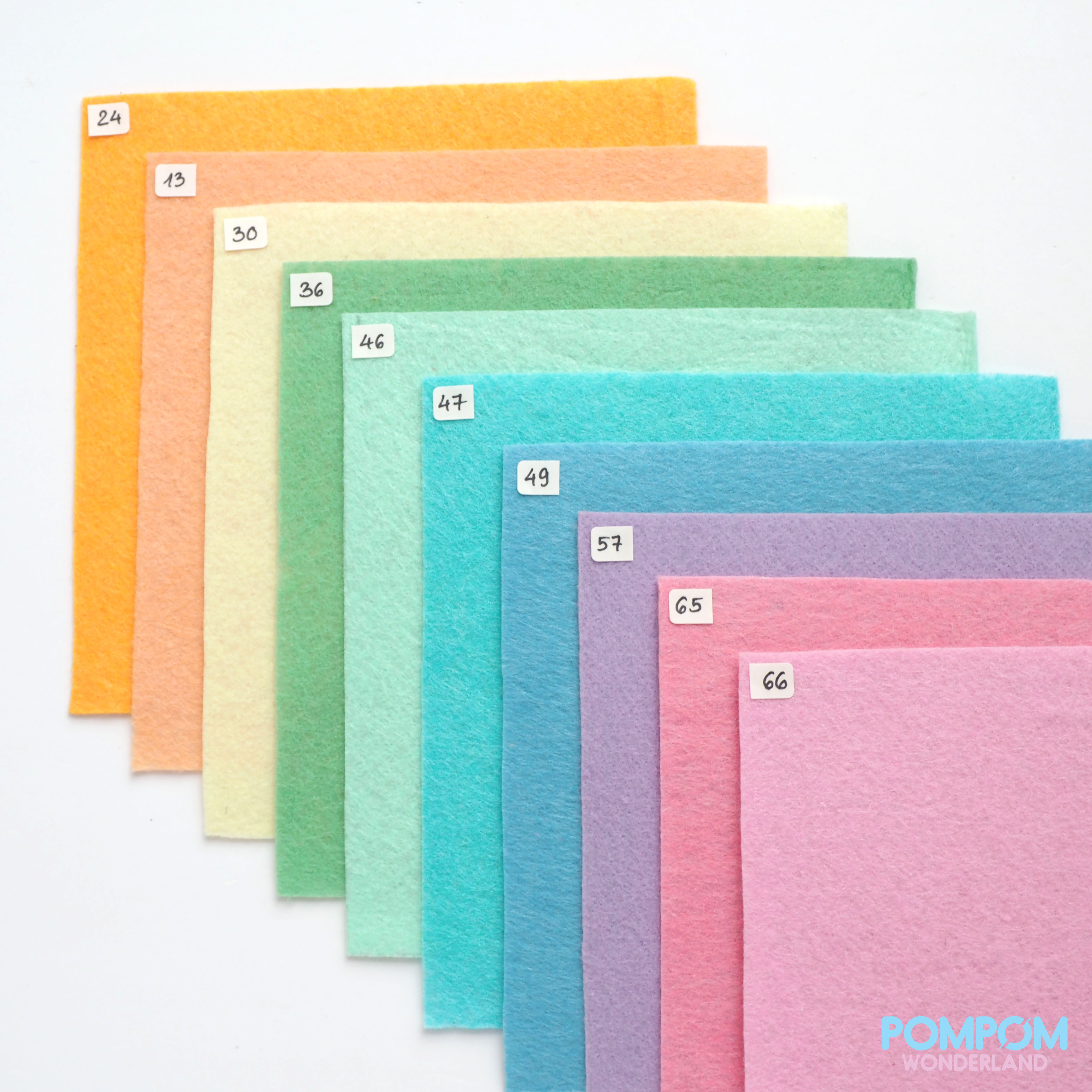 Combo 10 tấm vải nỉ cứng 15x15cm (4 tông màu)