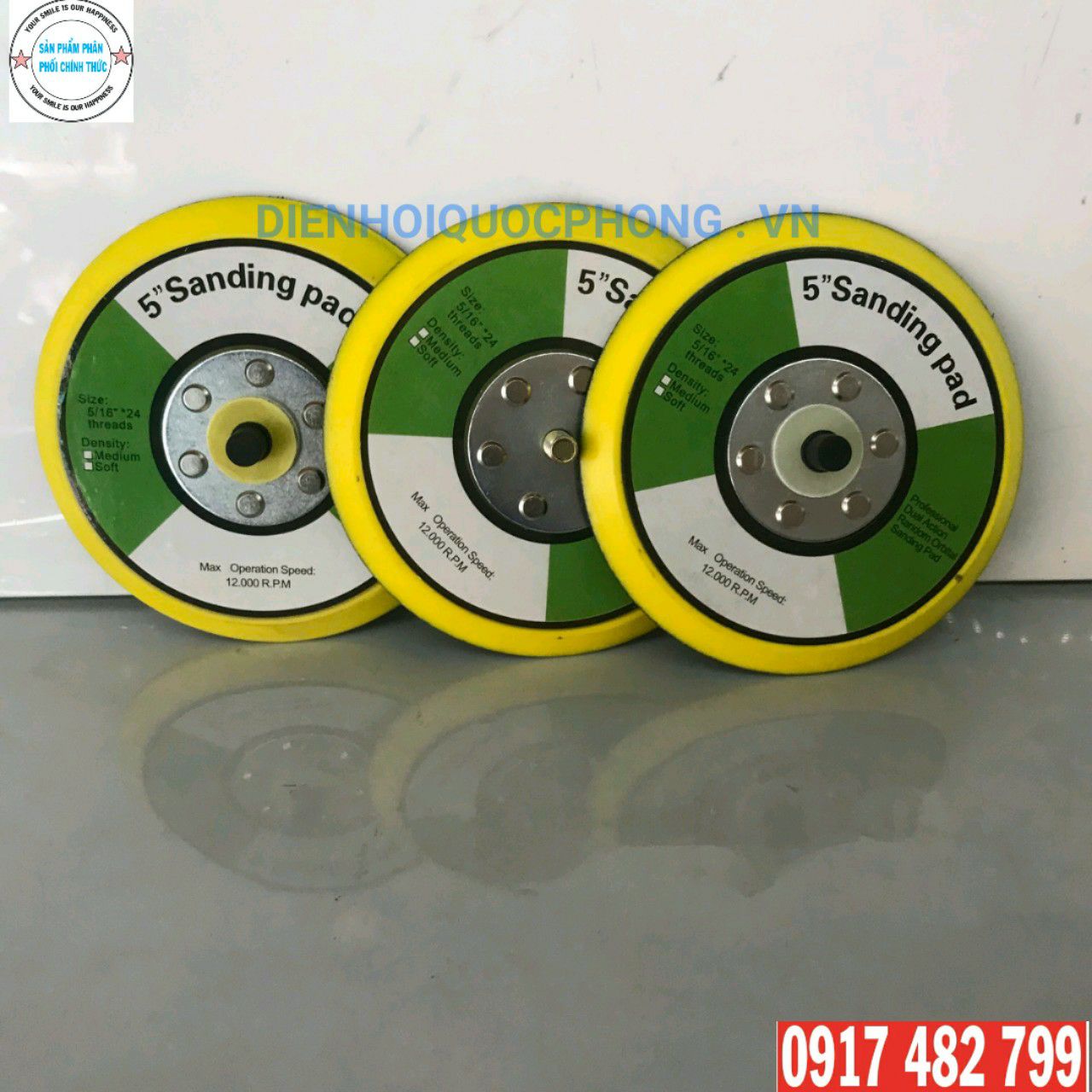[HCM]ĐẾ CHÀ NHÁM HƠI 5 INH 125mm