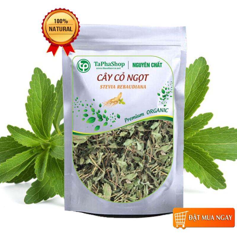 Cỏ ngọt thân lá sấy khô hảo hạng 500g