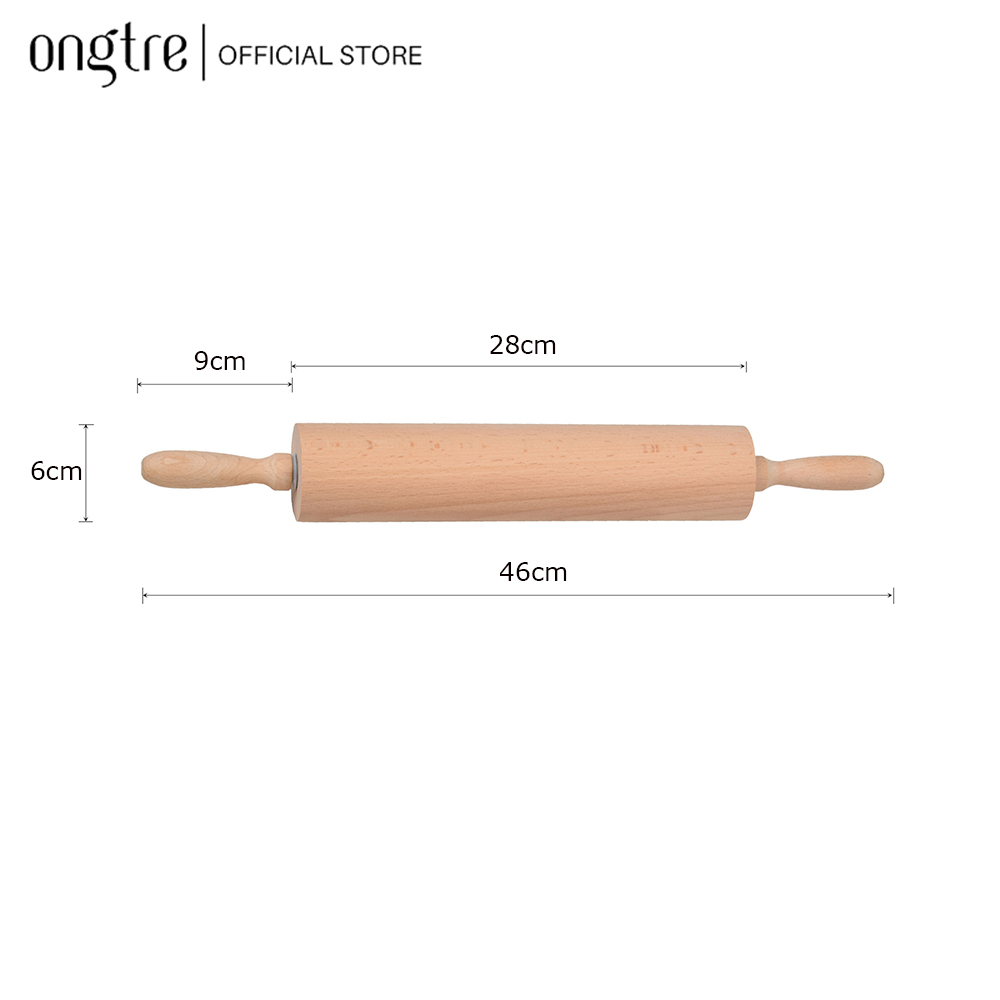 Cán lăn bột / cây lăn bột / cây lăn bột gỗ / cây lăn bột làm bánh | ongtre (Vietnam)