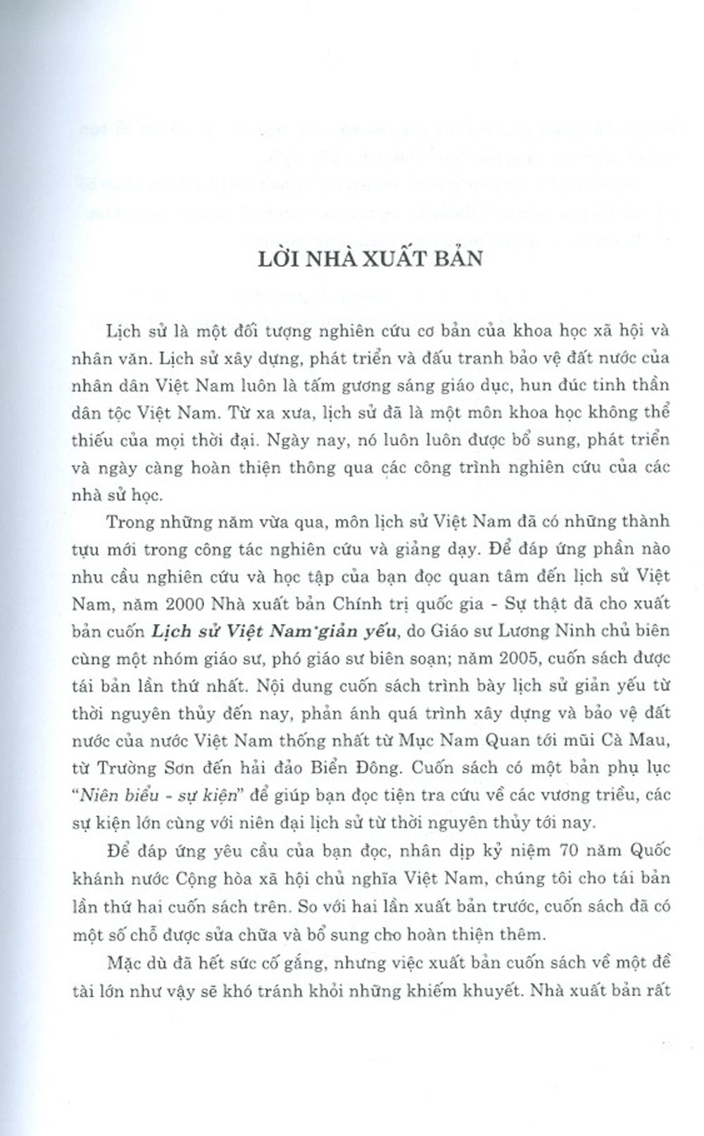 Lịch Sử Việt Nam Giản Yếu