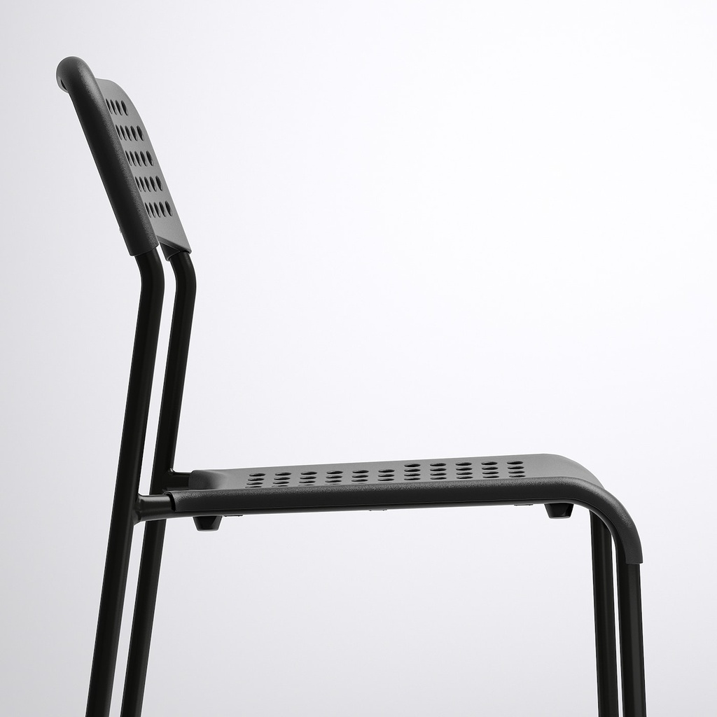 Ghế tựa lưng bàn ăn chân sắt Adde IKEA