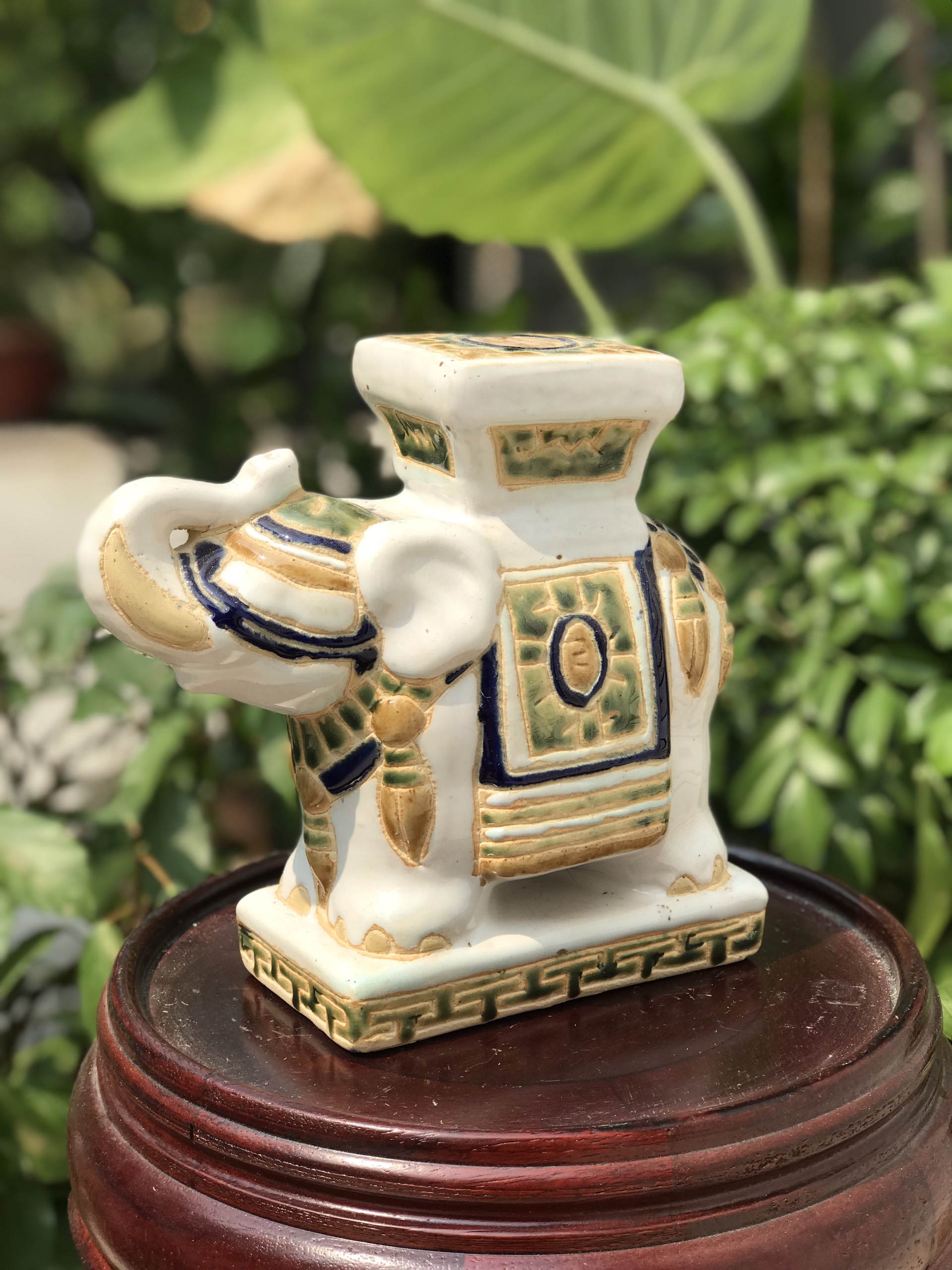 Đôn mini gốm sứ Nam Bộ xưa 17cm