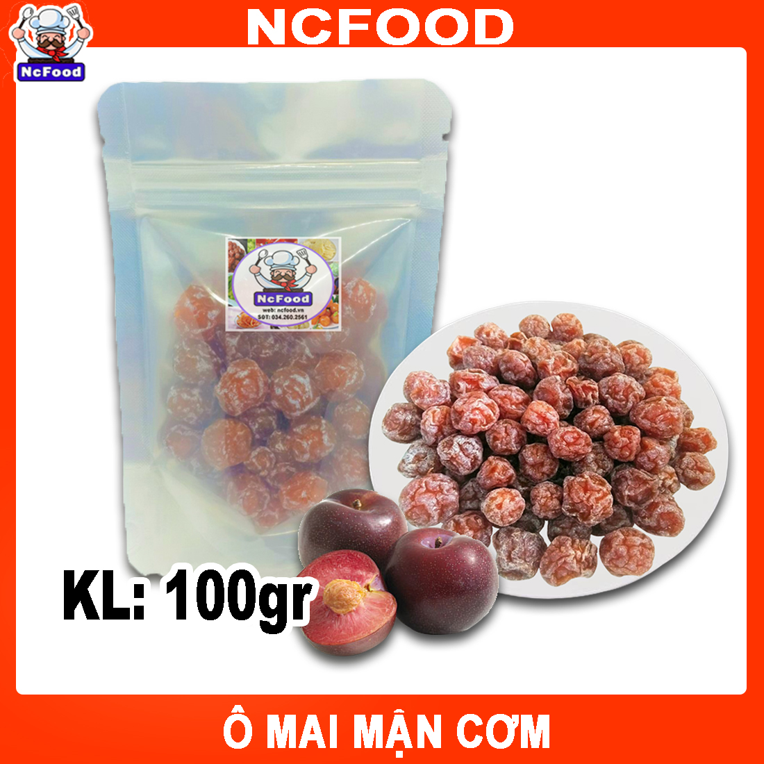 Ô Mai Xí Muội Mận Cơm Hà Nội (100g)