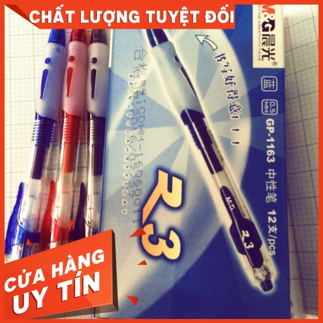 Bút gel bấm m&g 1163 loại 1