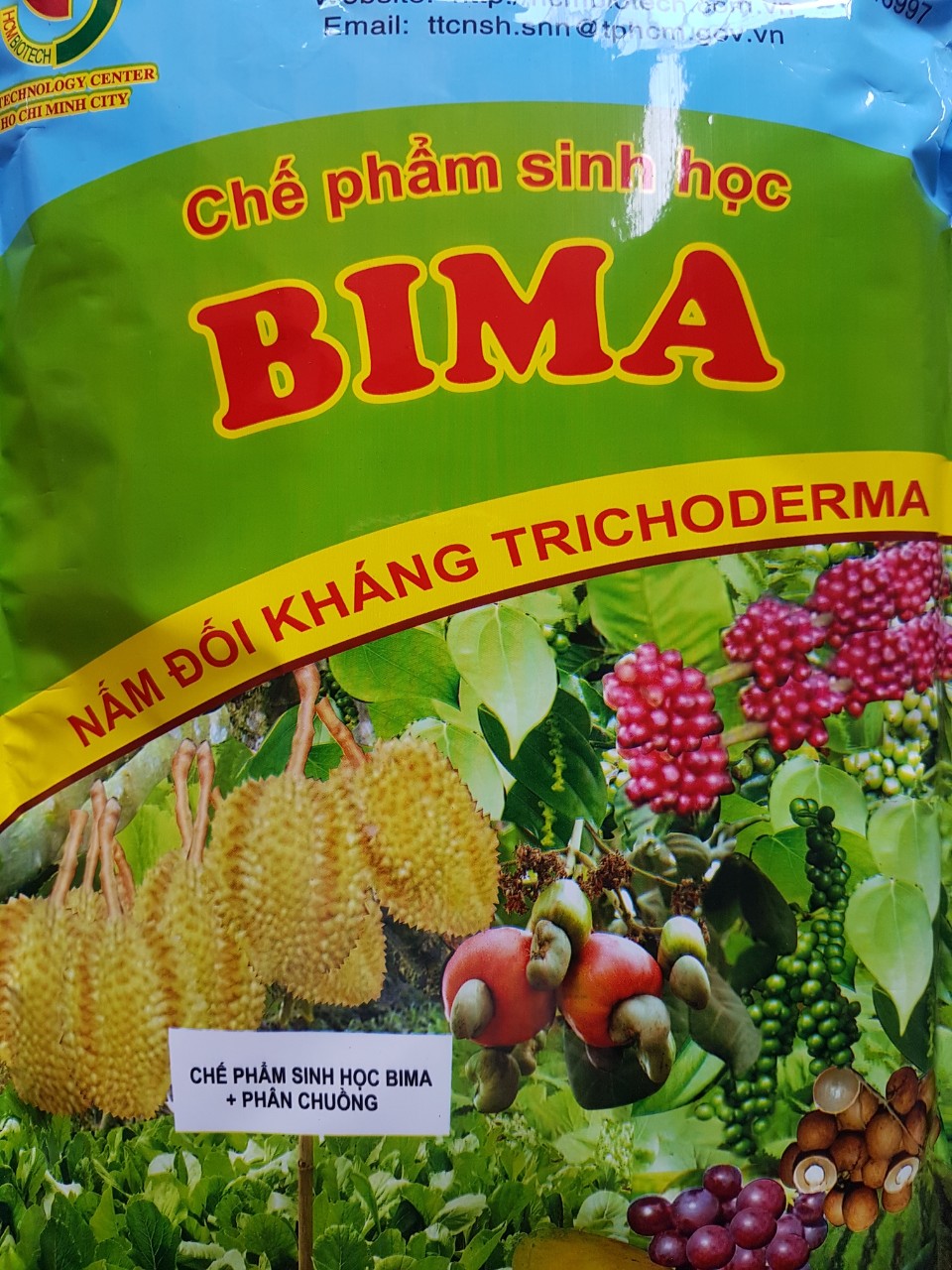 Chế phẩm sinh học BIMA chứa nấm đối kháng Tricoderma - ủ phân và kháng bệnh (1kg)