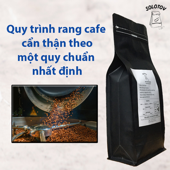 [CÀ PHÊ HẠT RANG MỘC] Cà phê Culi Robusta Arabica rang mộc - SoloTov Coffee (Thành phần 90% Culi Robusta và 10% Arabica)