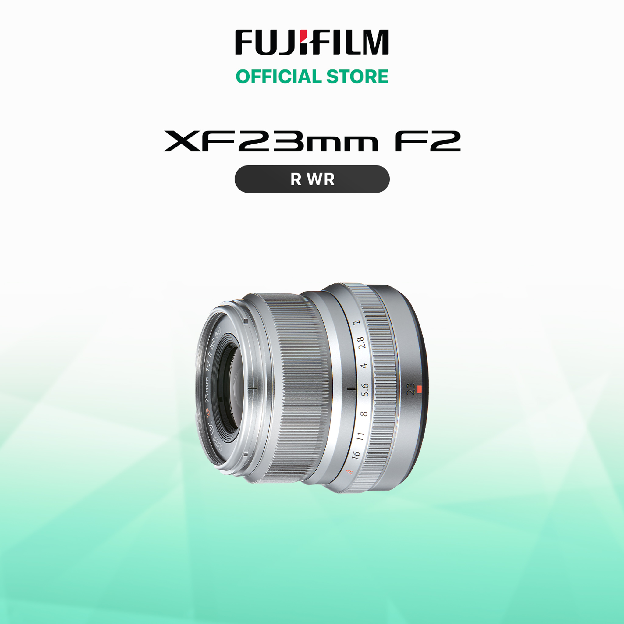[Trả góp 0%]Ống kính Fujinon XF23mmF2 R WR (Đen/Bạc)