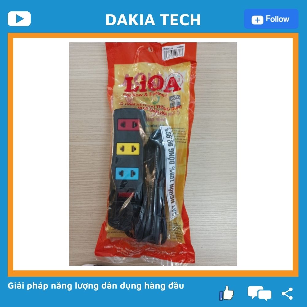 Ổ Cắm LiOA 3 ổ 3TS3-dây 3m