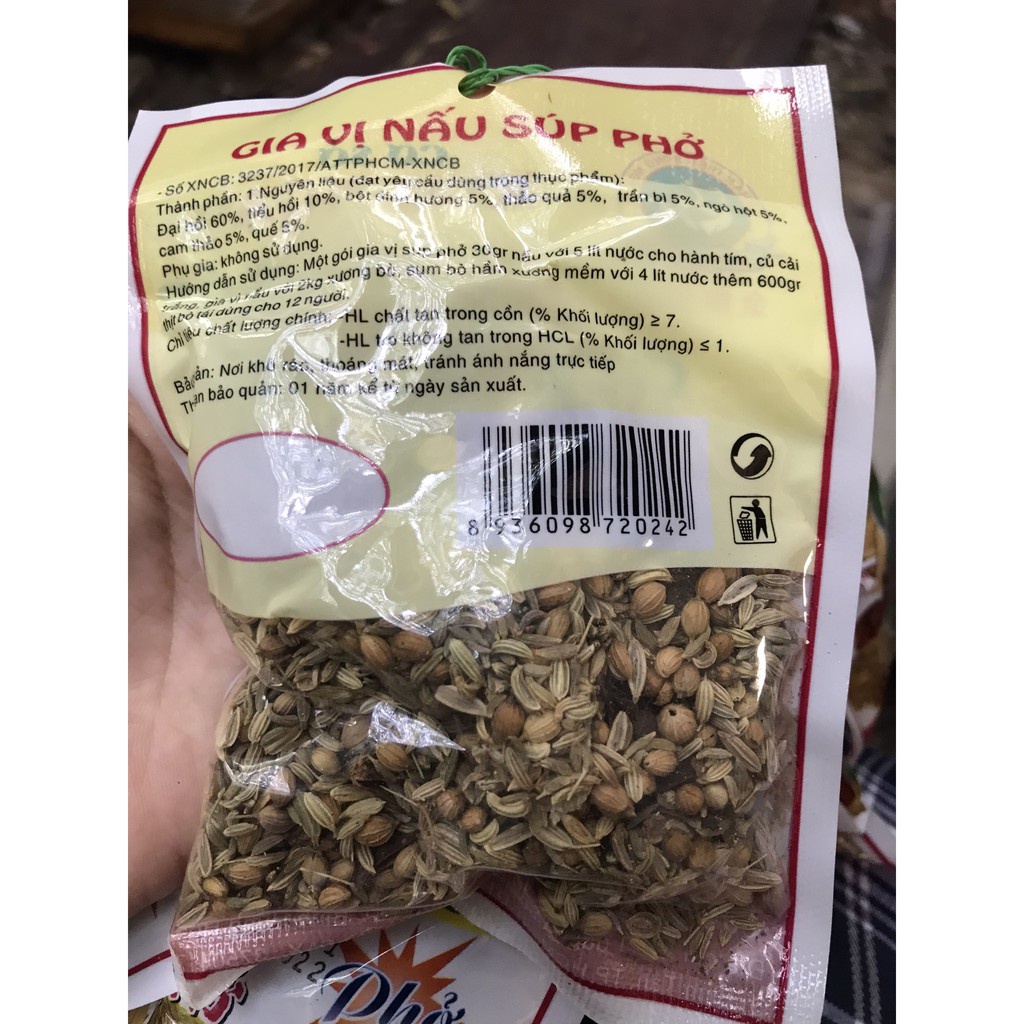 Gia vị nấu súp phở Kim Nga 30gr