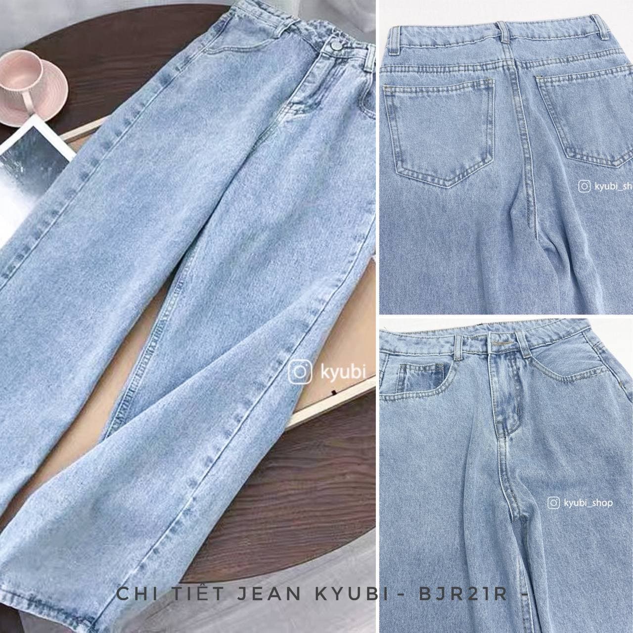[Voucher 12% Đơn 149K] Quần jean nữ ống rộng đen xám phong cách Ulzzang School (Có Bigsize) - Quần jeans baggy suông Kyubi JC25