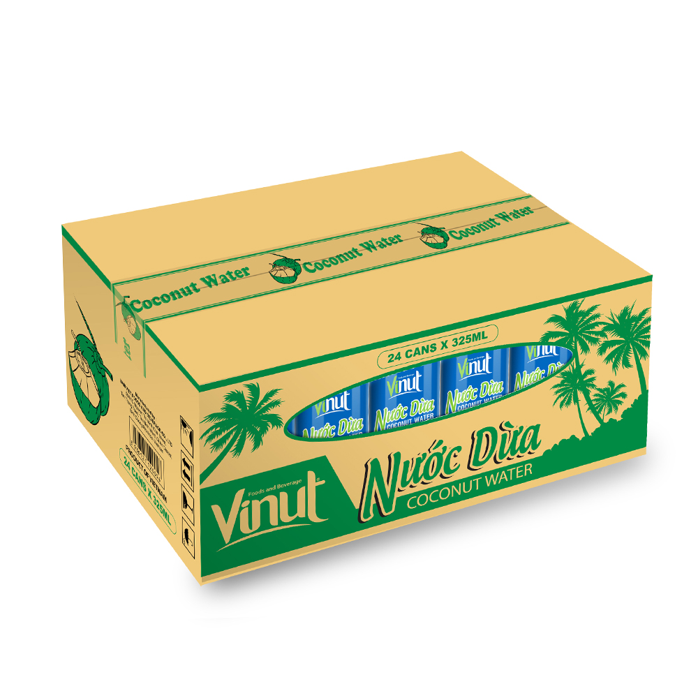 [KHAY 24 LON ]  Nước Dừa có cơm dừa Vinut 330ml