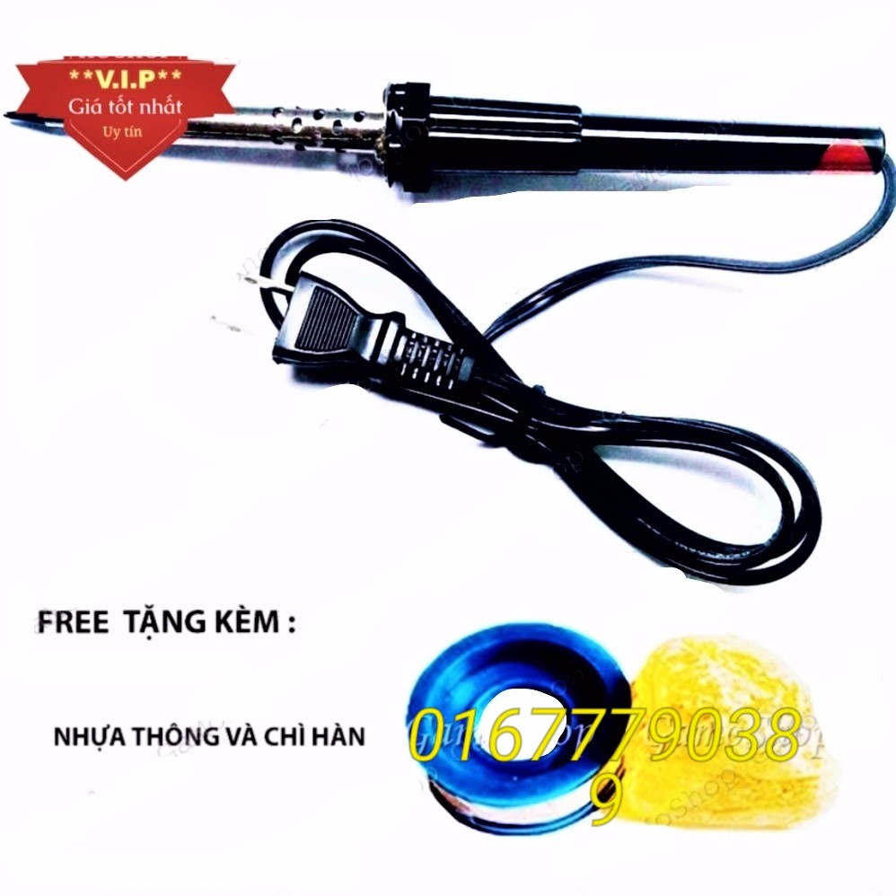 [HCM]Mỏ hàn chì 60W + Chì hàn và Nhựa thông