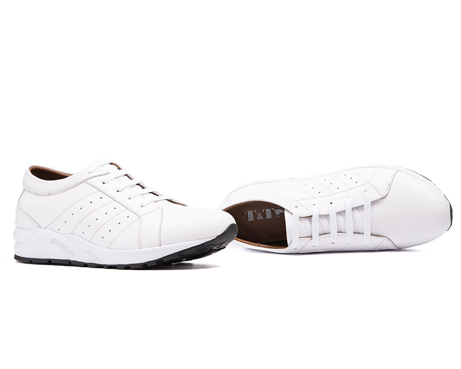 Giày Cao Nam T&TRA T19 Trắng cao 6CM