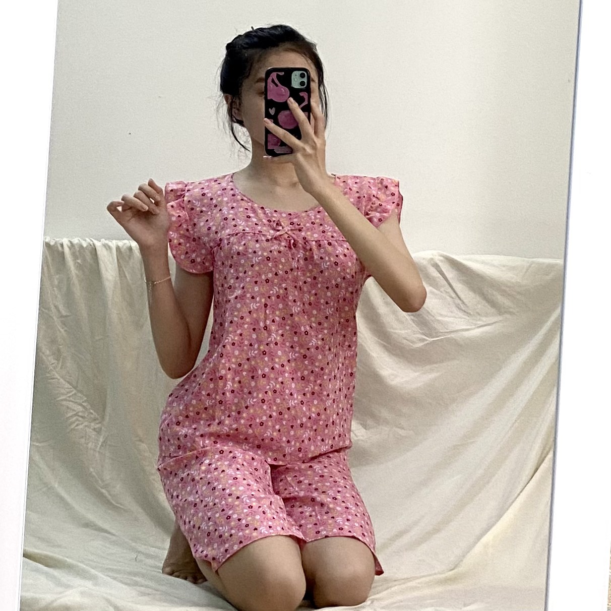 [3 SIZE 38-68KG]Set đồ nữ lửng mặc nhà mùa hè Freesize MXL (38-65kg)