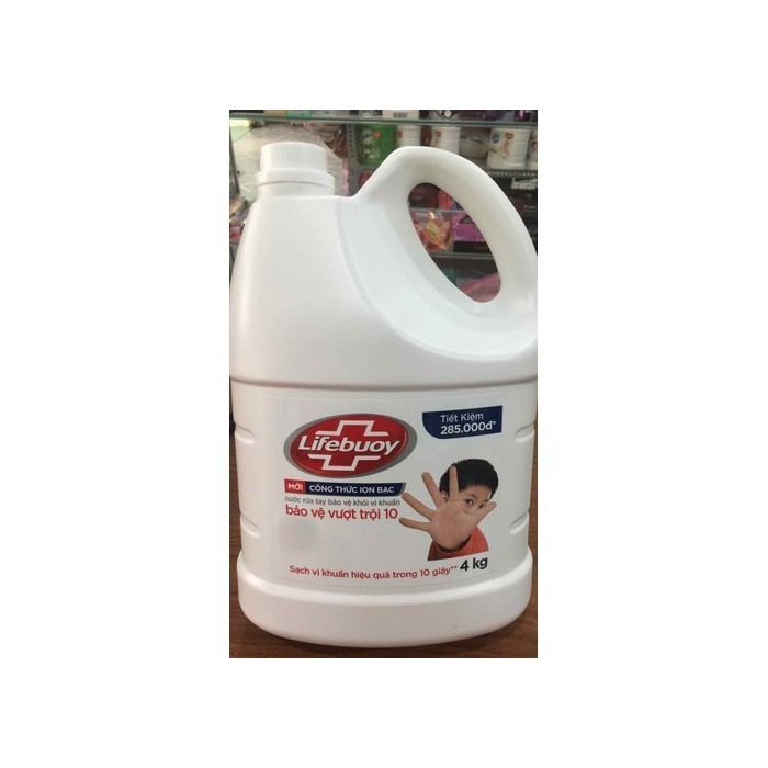Nước Rửa Tay LIFEBUOY Bảo Vệ Vượt Trội Can 4kg