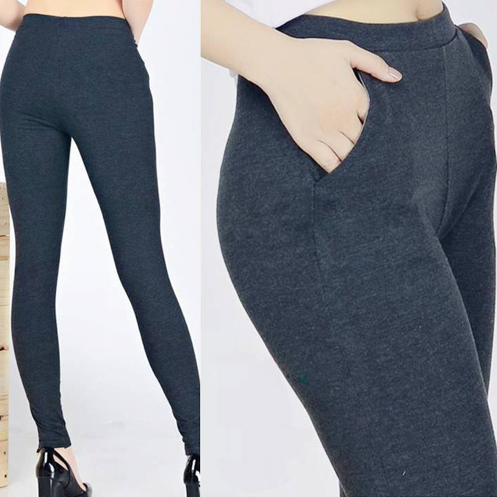 Quần legging nữ 2 túi xéo dày cao cấp