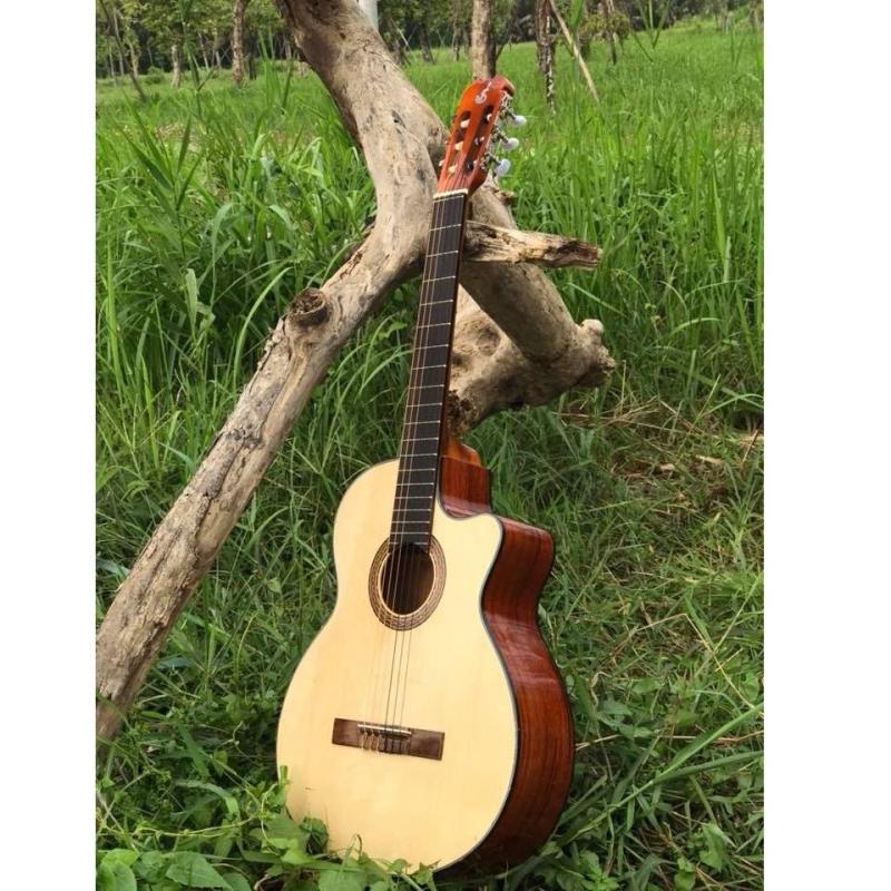 Đàn guitar classic gỗ hồng đào dáng khuyết