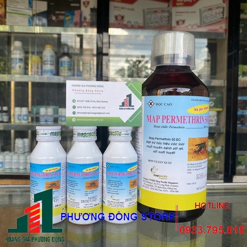 Thuốc diệt muỗi Map Permethrin 50EC - Chai 100ml