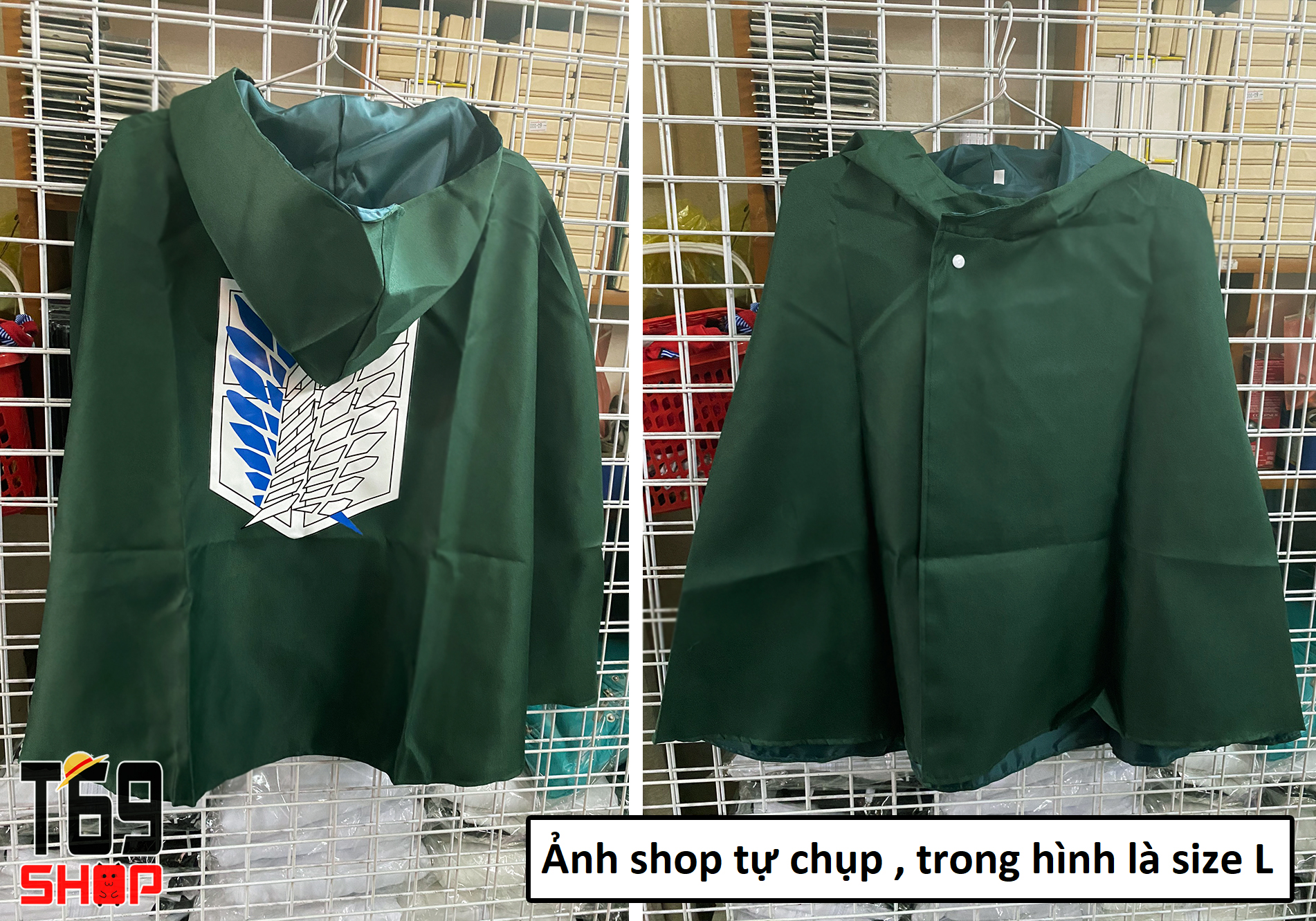 [HCM]Áo choàng cosplay đội trinh sát - anime Attack on Titan [T69 Shop]