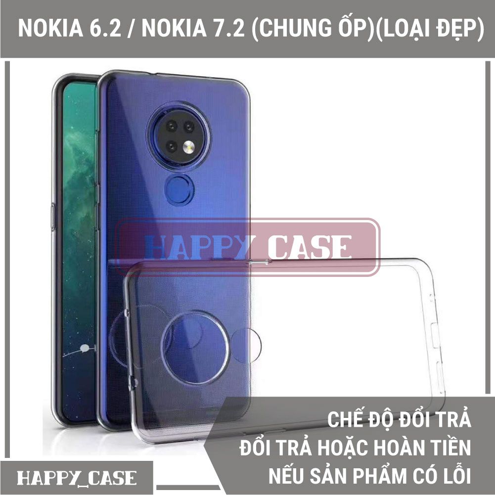 Ốp Lưng Điện Thoại Nokia 7.2 / Nokia 6.2 (Chung Ốp Lưng)(Loại Đẹp) Thin Transparent Silicon