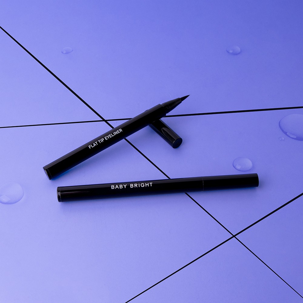 Bút Kẻ Mắt Baby Bright Flat Tip Eyeliner 0.7g .#Black