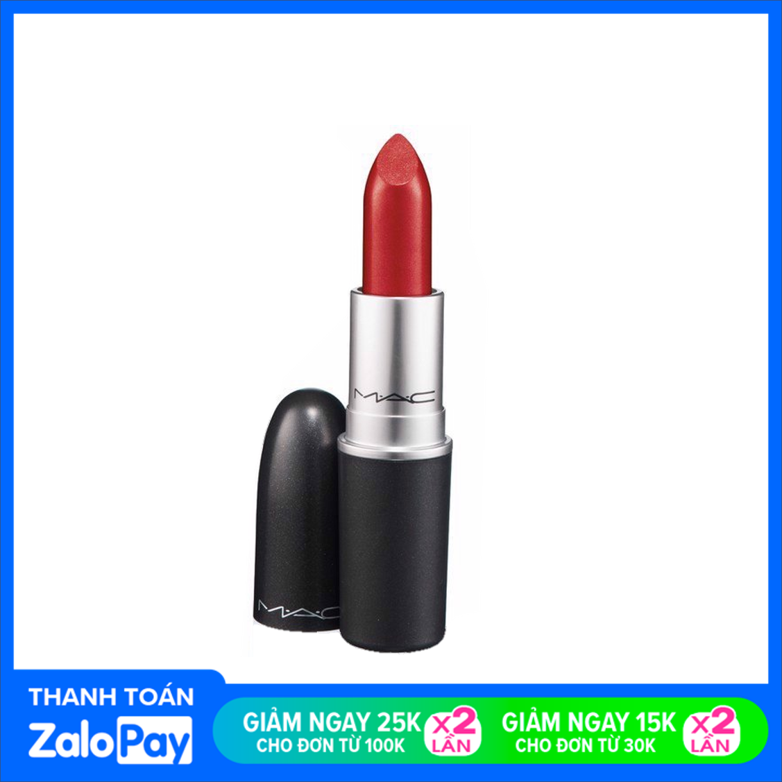 MAC Matte Lipstick 3g Màu Ruby Woo Đỏ Thuần