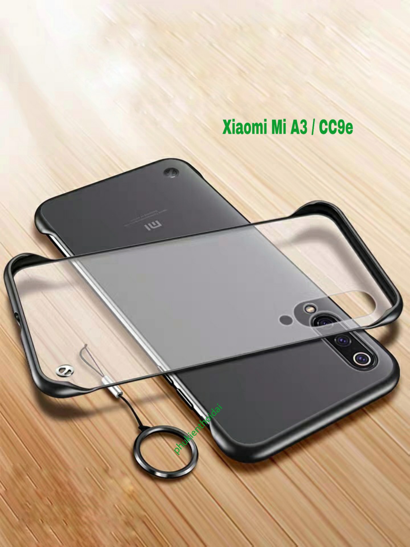 Ốp lưng Xiaomi Mi A3 / CC9e trong nhám mờ siêu mỏng không bo cạnh