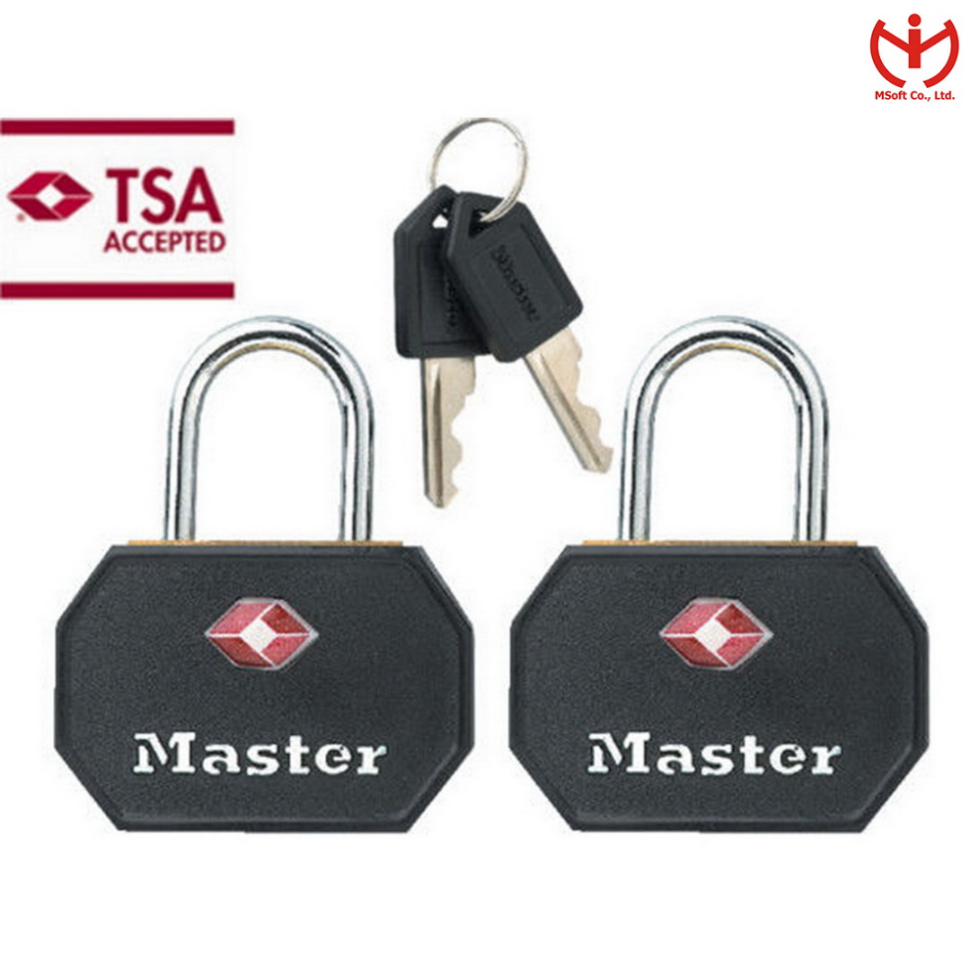 Bộ 2 ổ khóa vali Master Lock 4681 EURT chấp nhận TSA - khóa hành lý  - MSOFT