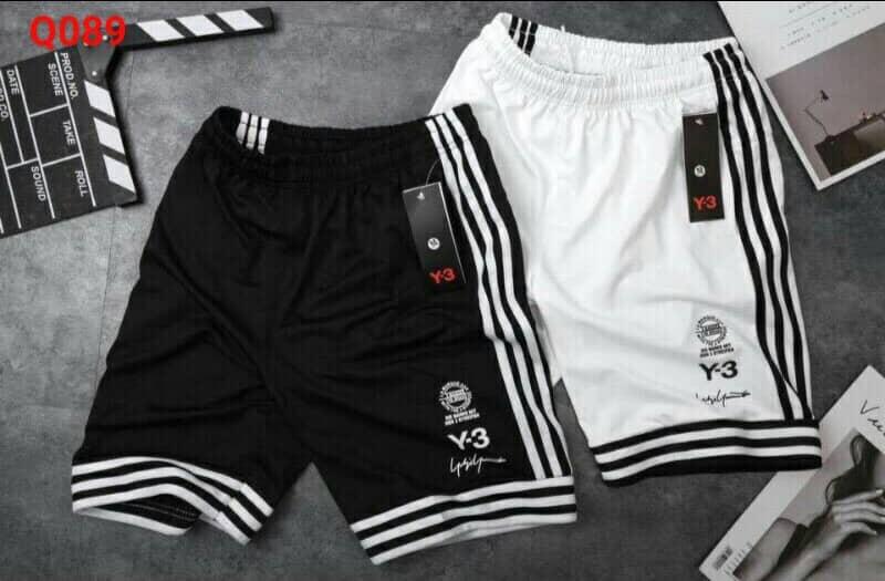 Quần Short Thun Basic Thể Thao Y3 Phối Sọc Nam Nữ